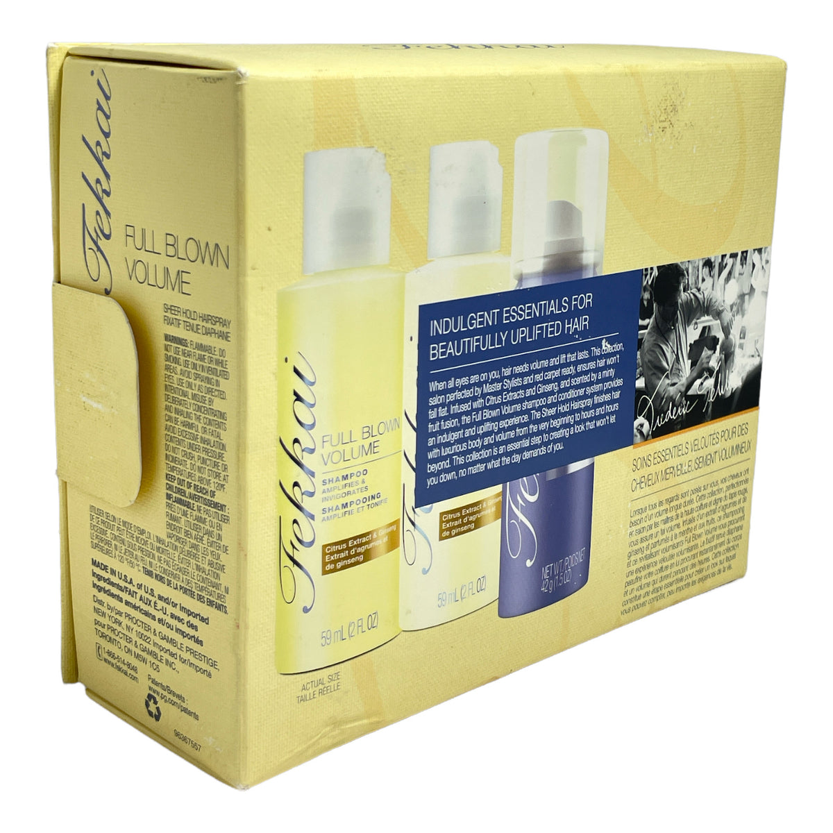 Fekkai Full Brown Volume Shampoo/Conditioner/Sheer Hold Hairspray