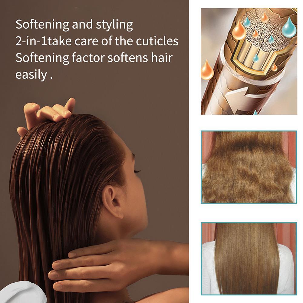 Protein Hair Straightening Cream with Silk & Collagen for Smooth Hair