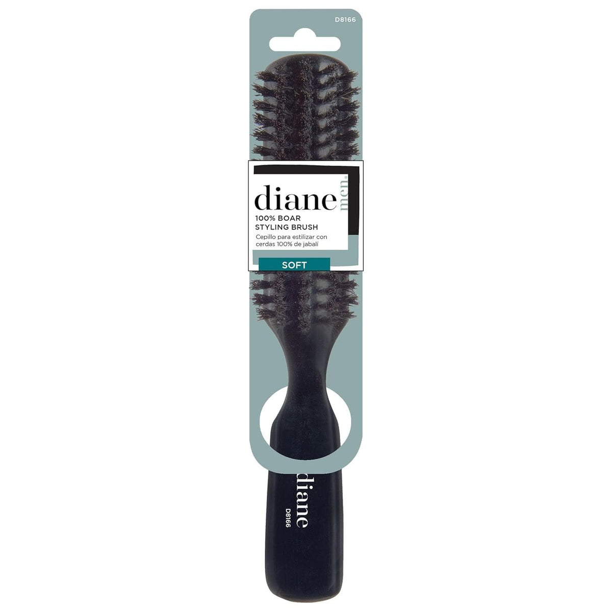 Boar Bristle Hair Styling Brush for Fine to Medium Hair - Natural Wooden Handle