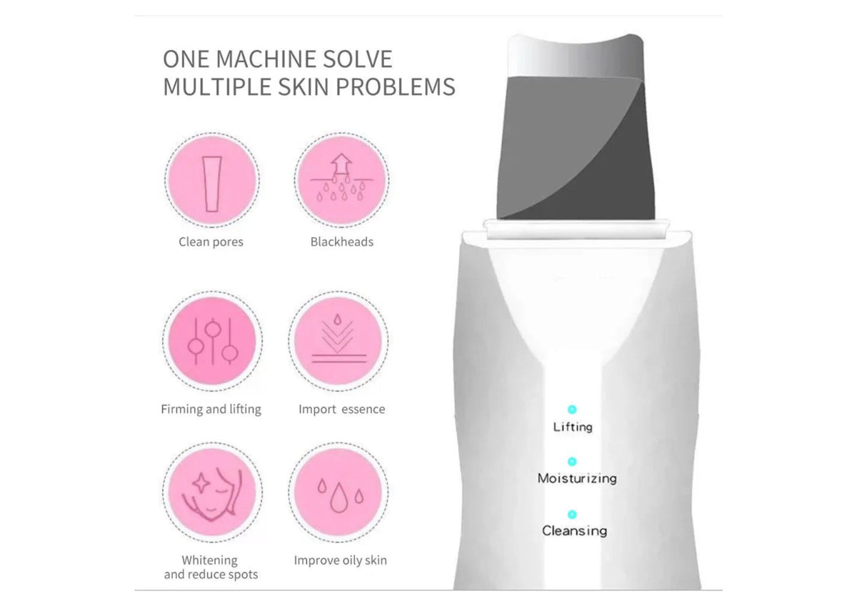 Deep Vibrating Face Scrubber and Blackhead Remover - Skin Cleansing Tool