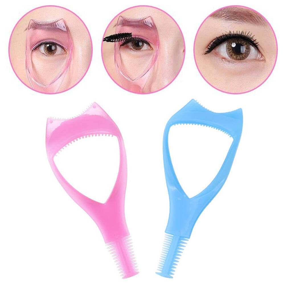 2Pcs Eyelash Mascara Shield Makeup Eyelash Protector & Applicator