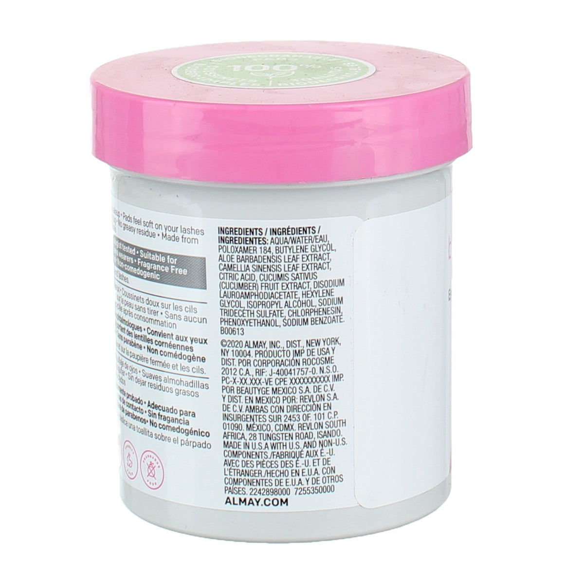 Micellar Eye Makeup Remover Pads - Biodegradable, Hypoallergenic, 80 Count