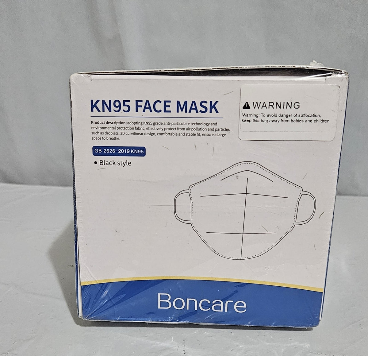 KN95 Face Mask Black 30 Pack