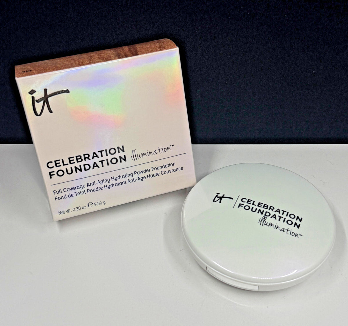 It Cosmetics Celebration Foundation Illumination Rich 0.3oz Face Powder Foundation - Anti-Aging Hydrating Makeup