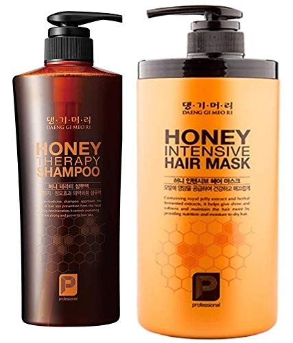 Honey Intensive Hair Mask & Therapy Shampoo Set for Damaged & Dry Hair