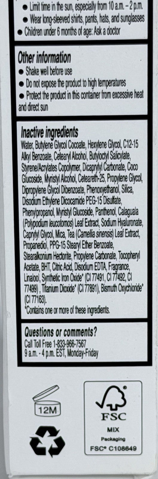 Toty Ilumina CC Cream SPF 50+ 2N Light Beige - Mineral Sunscreen Foundation, 40 mL