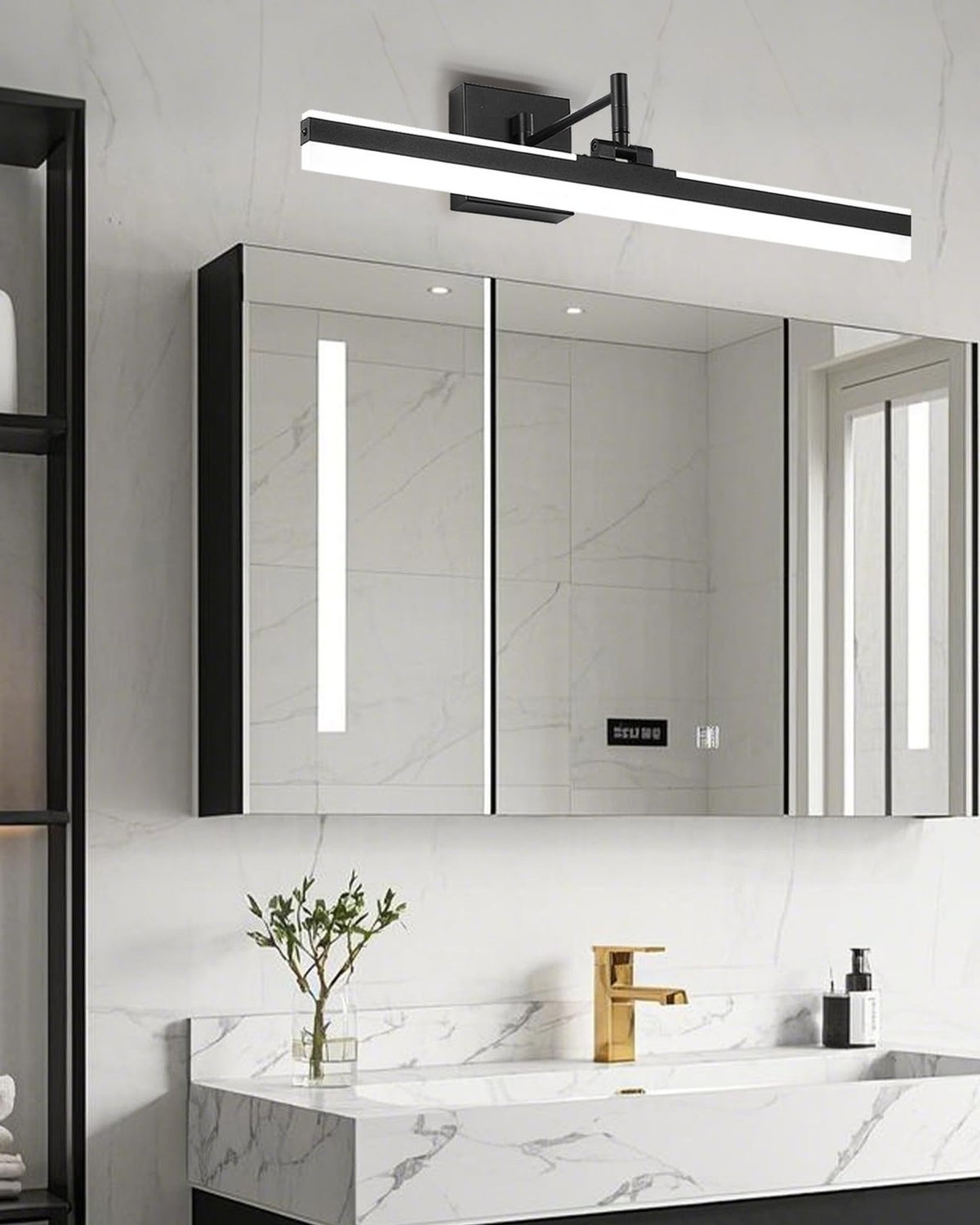 Modern LED Vanity Light Fixture 24in Adjustable Wall Sconce Bathroom Lighting
