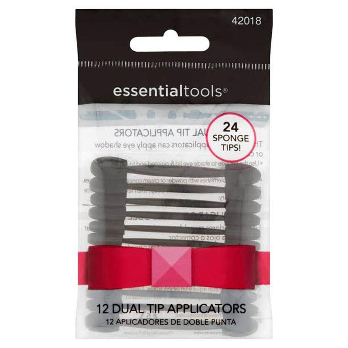 Dual Tip Eye Makeup Applicators 12-Pack for Eyeshadow & Crease Stamping