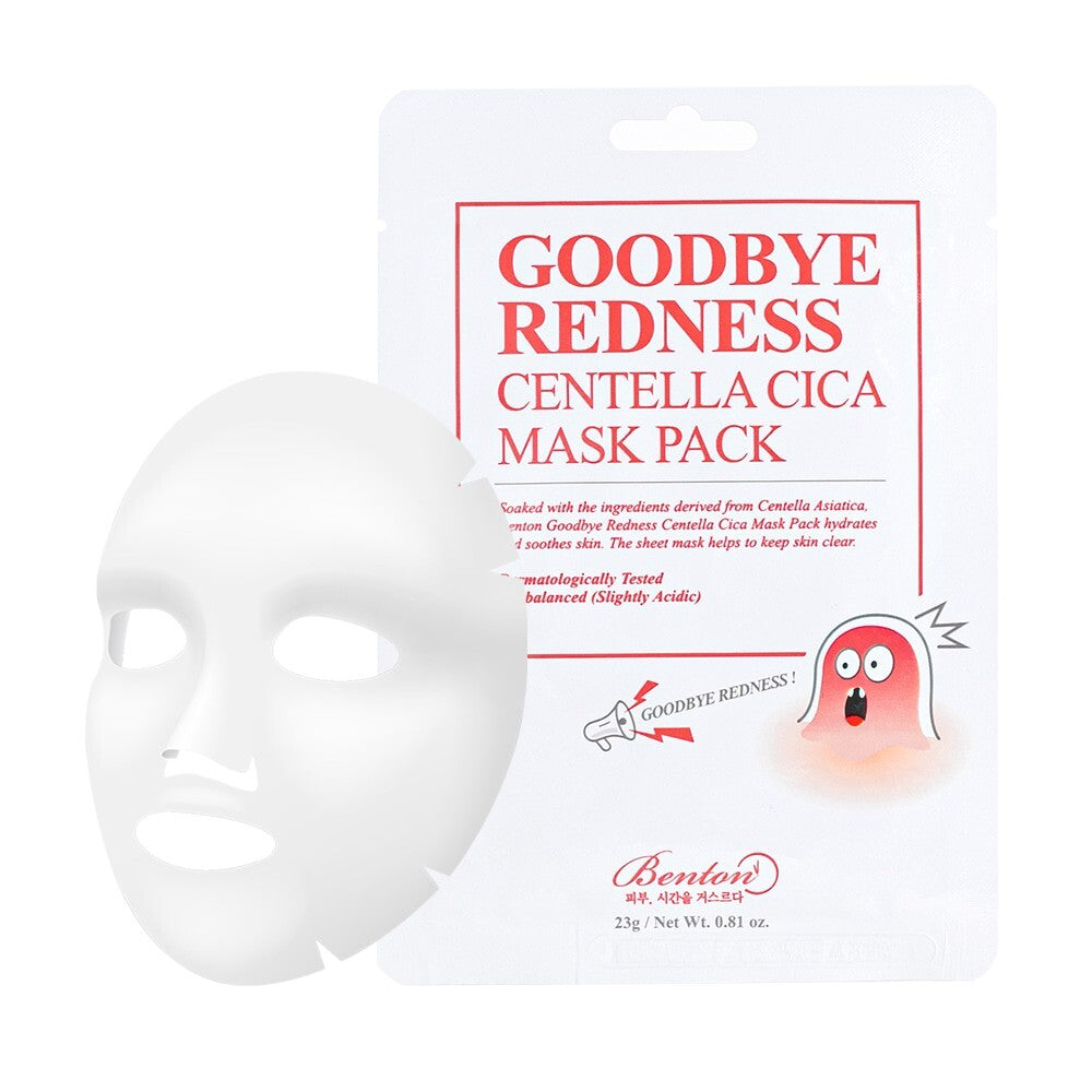 Centella Mask Pack - 10 Sheets, Hydrating & Soothing