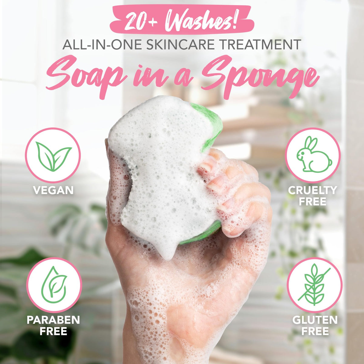 Spongables Pedi Scrub Foot Exfoliating 20+ Wash 1 Count (Pack of 3),