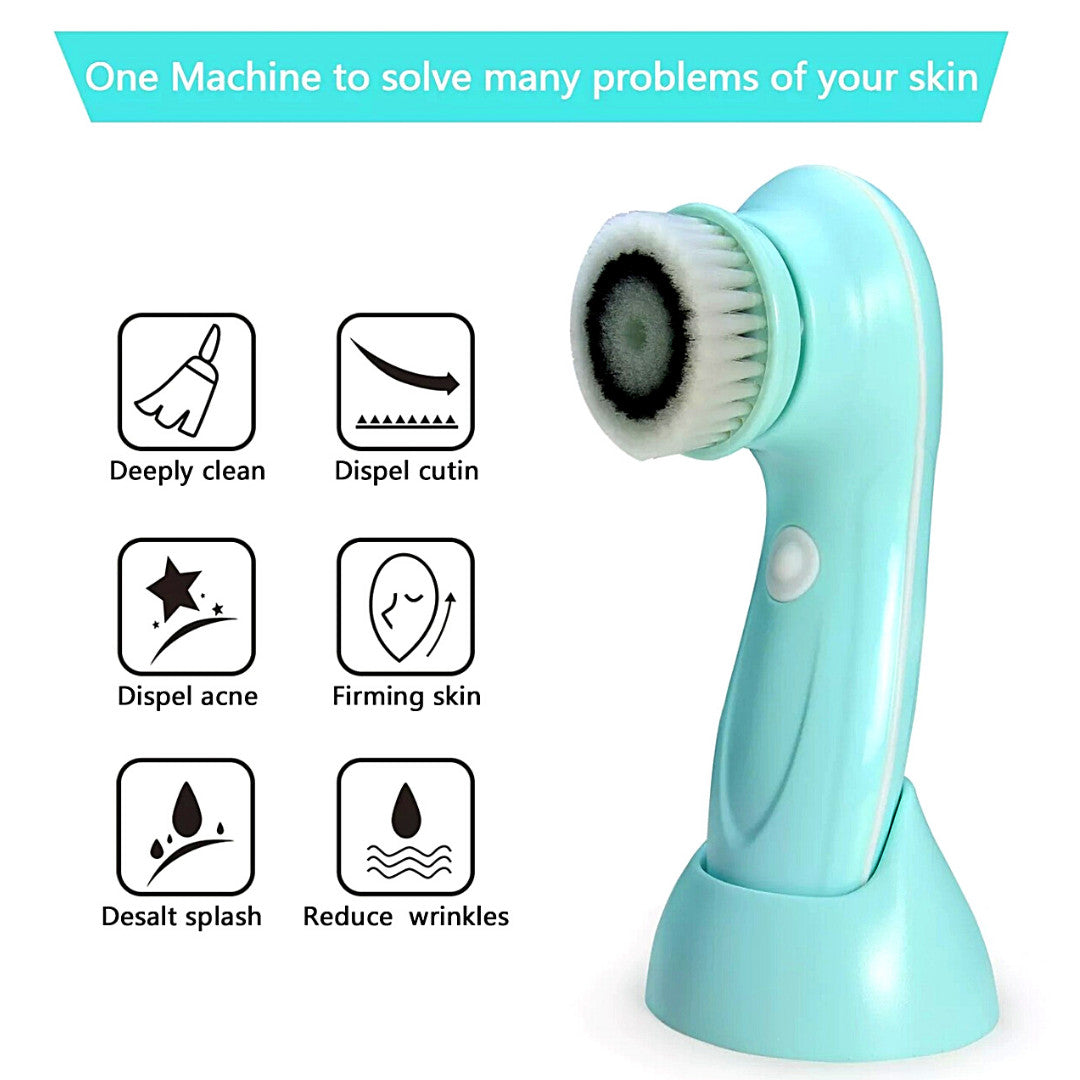 3in1 Rechargeable Electric Facial Cleansing Brush Set Face Body