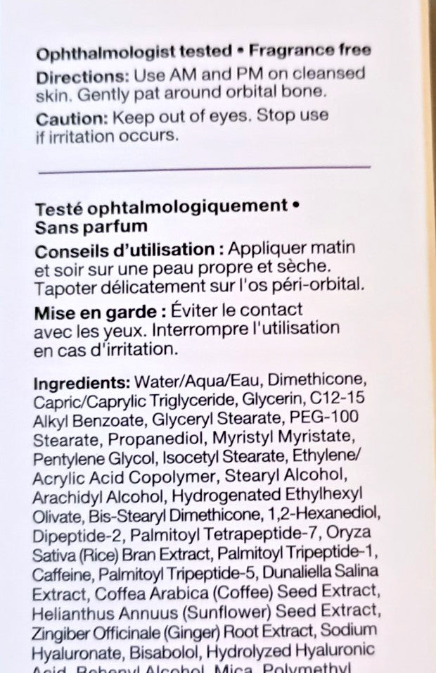 Eye Concentrate for Wrinkles & Dark Circles - 0.65 fl oz, Anti-Aging Eye Serum