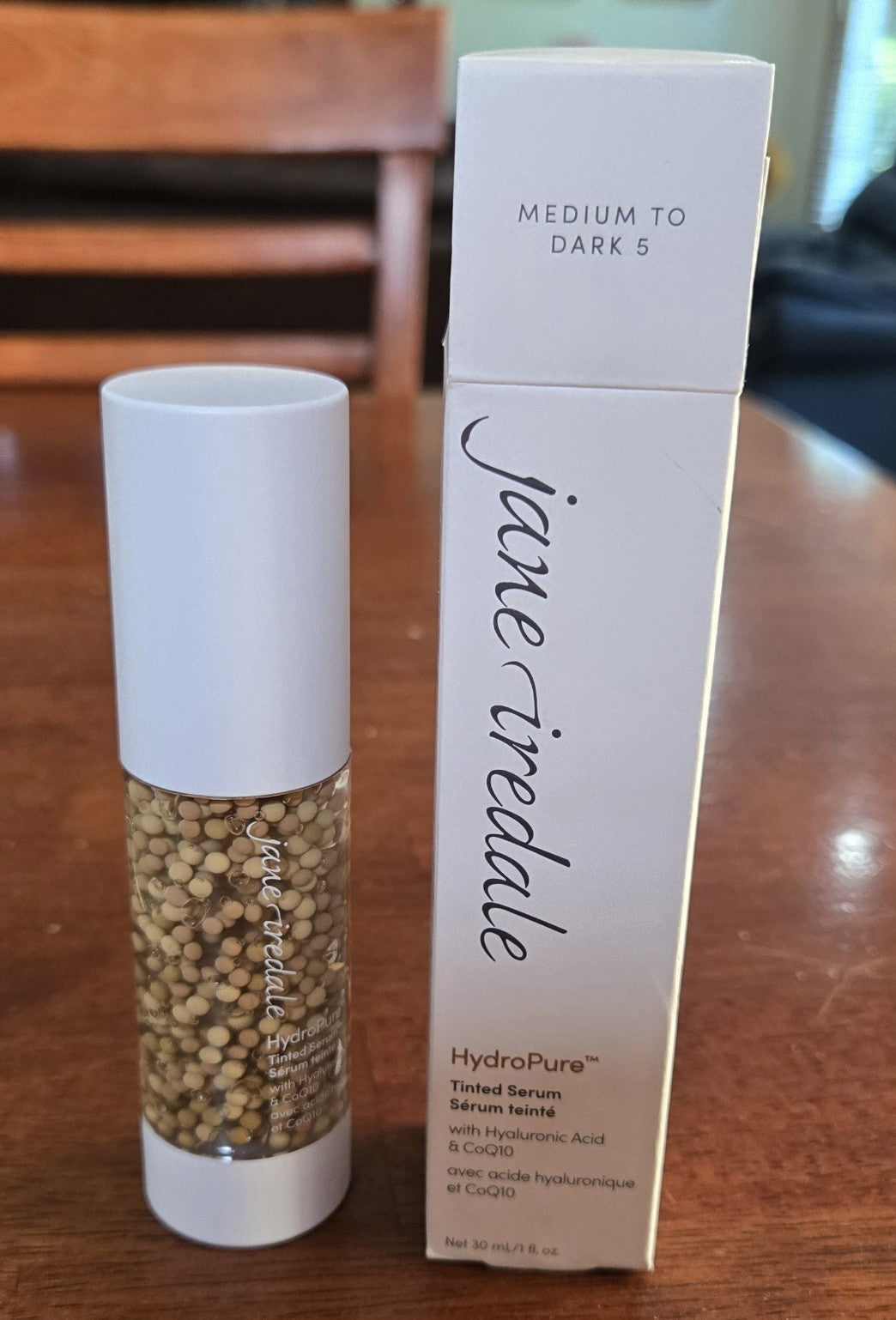 Tinted Serum Medium to Dark 5 with CoQ10 - Hydrating Face Primer 1 fl oz