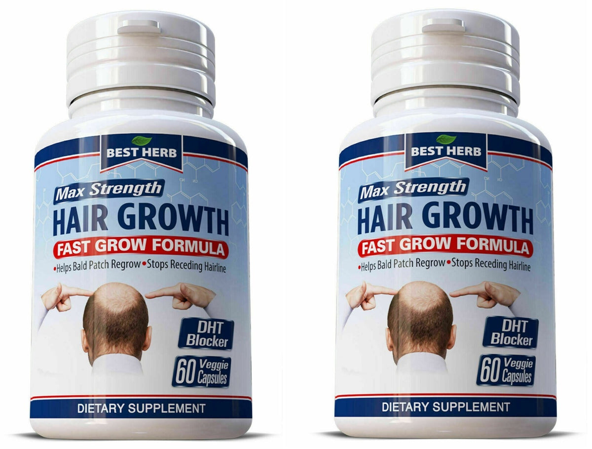 Hair Growth Supplement Pills - 120 Capsules Anti-Hair Loss