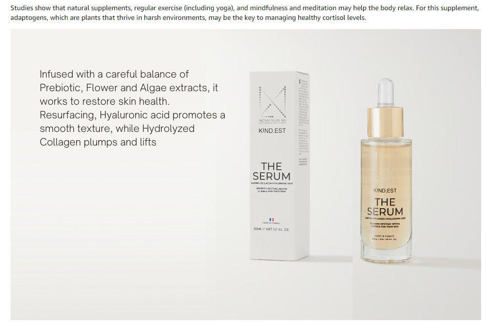 Anti-Aging Skin Serum with Hyaluronic Acid & Marine Collagen - 1oz
