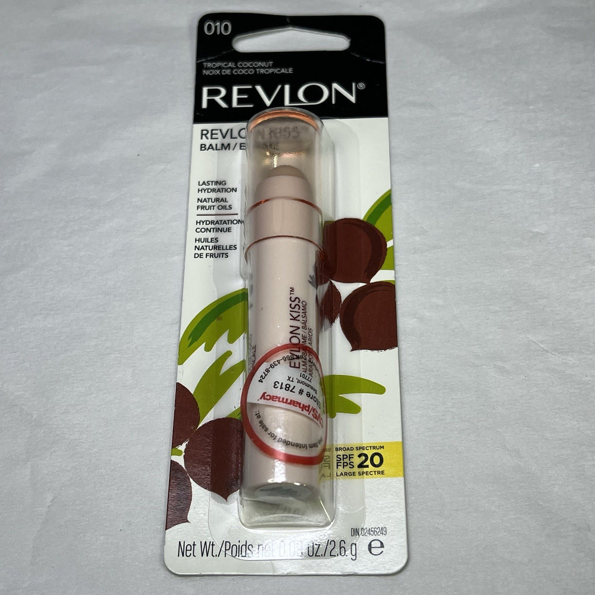 Revlon Lip Balm SPF 20 Tropical Coconut Hydrating Lip Treatment