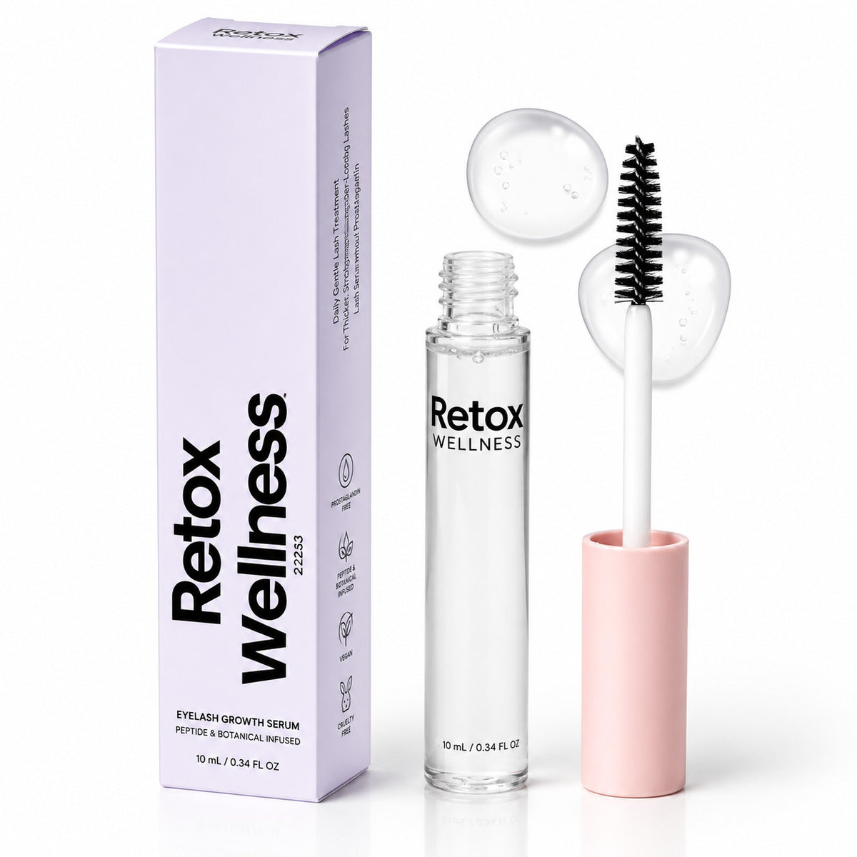 Eyelash Growth Serum - Peptide & Botanical Lash Conditioner, 10ml