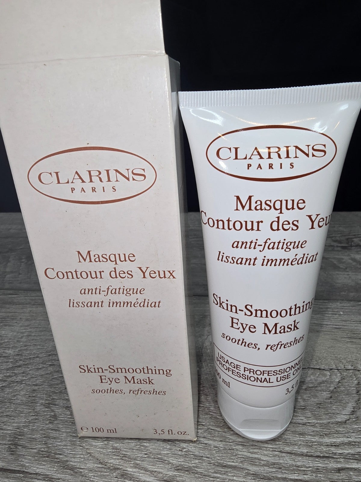 Clarins Paris Skin-Smoothing Eye Mask Salon Size 3.5 Oz - Eye Care Treatment