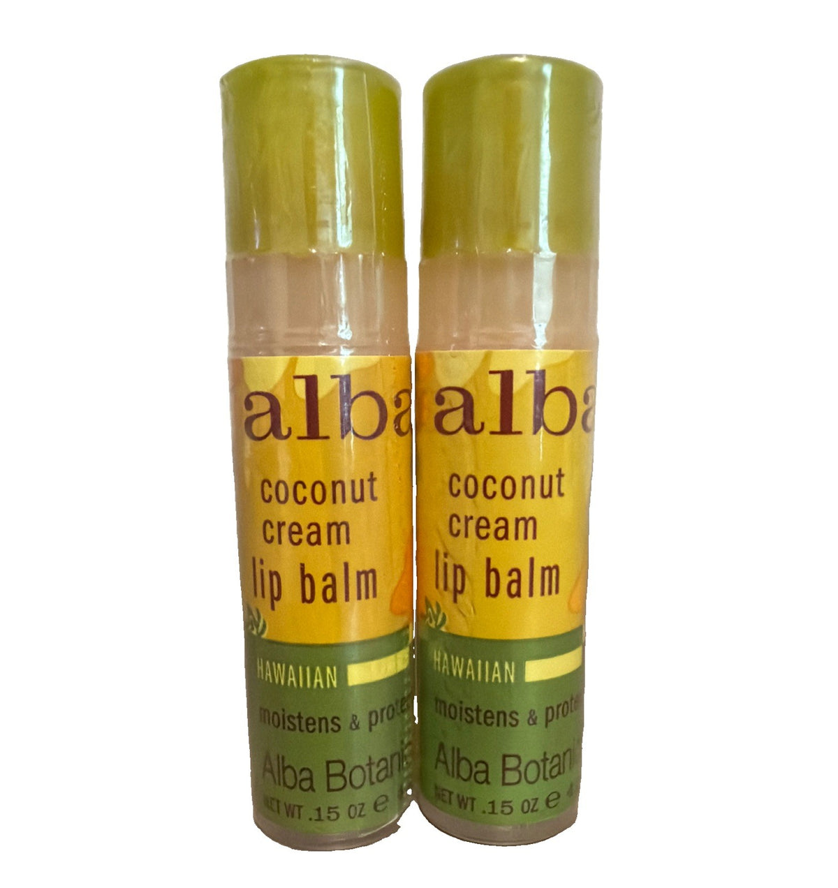 2 Pack Coconut Cream Lip Balm - Hydrating Natural Moisturizer
