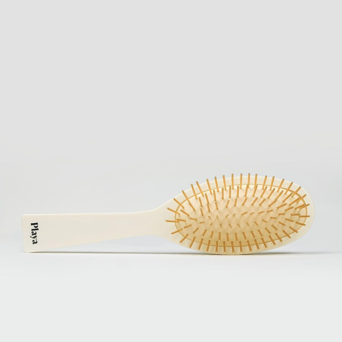 Italian Handcrafted Pneumatic Oval Hair Brush with 99 Gold Pins