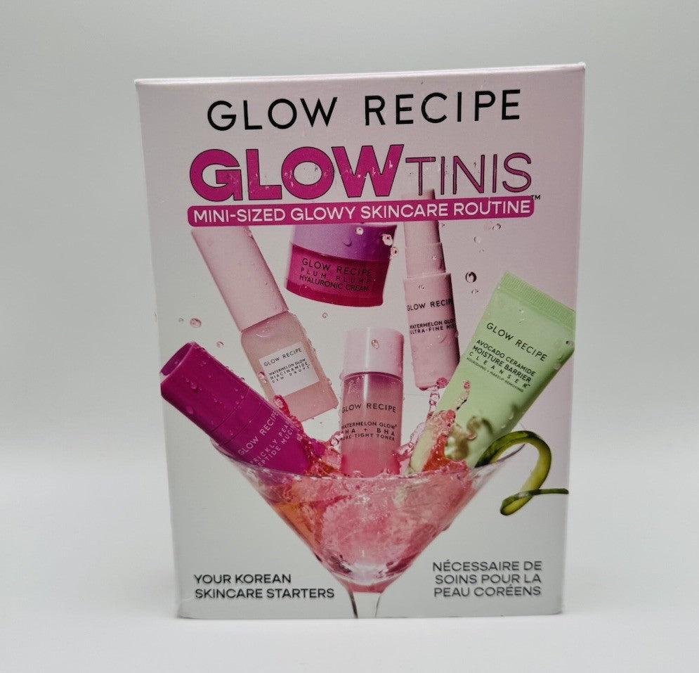 Glow Recipe Glowy Skincare Routine Set - Mini Hydrating & Brightening 6 Items