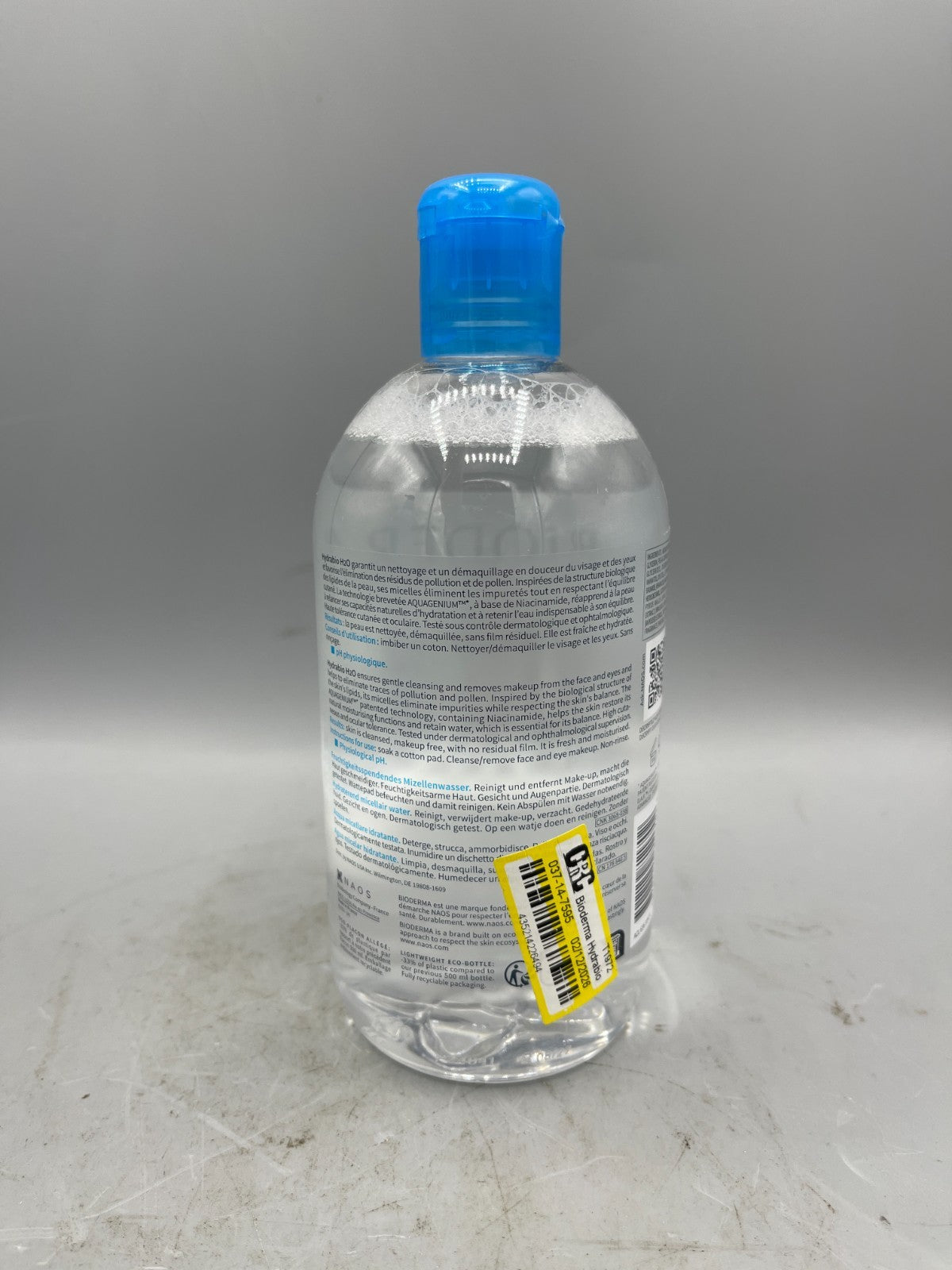 Micellar Water Makeup Remover - Hydrabio H2O by Bioderma 16.7 fl oz