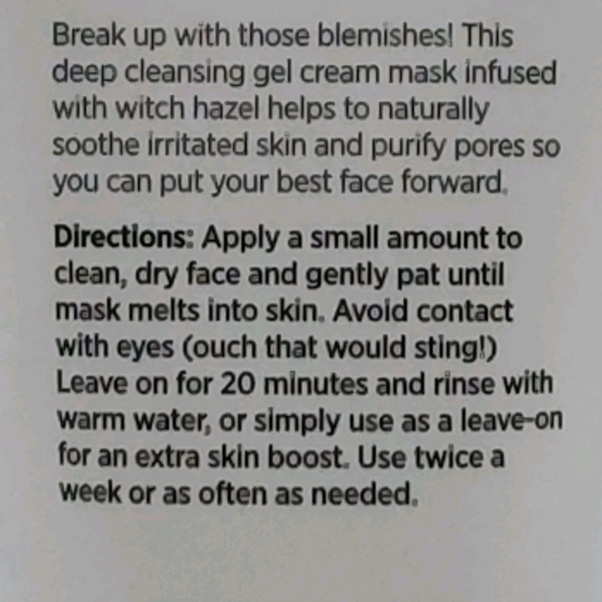 Purifying Cream Beauty Mask - 3 fl oz