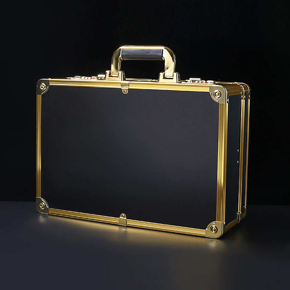 Professional Gold Barber Salon Tool Storage Travel Carry Case