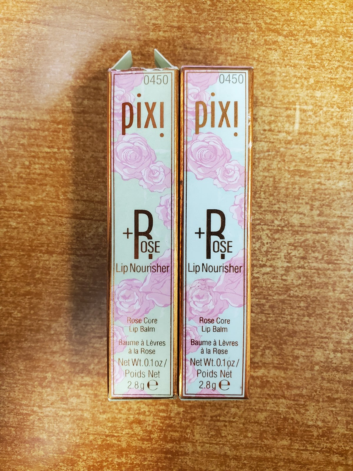 2 Pack Rose Lip Balm with Nourishing Rosehip Oil - Sheer Shine & Hydration
