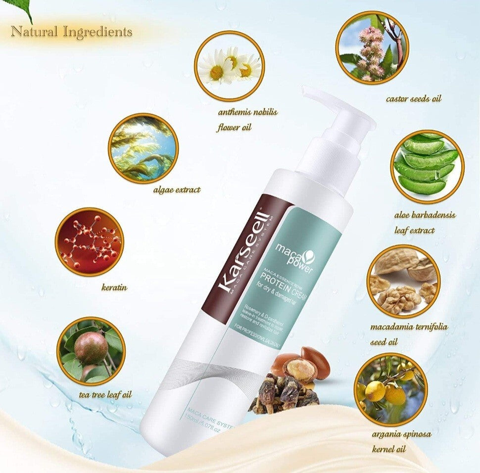 Karseell Collagen Protein Hair Mask - Damaged Hair Repair & Heat Protector