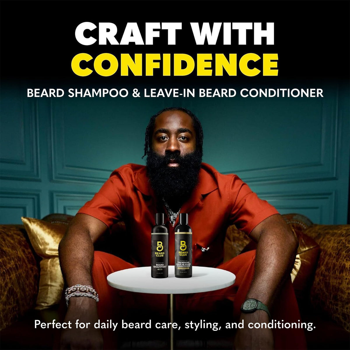 Men's Beard Wash & Conditioner Set - Hydrating Facial Hair Grooming Kit