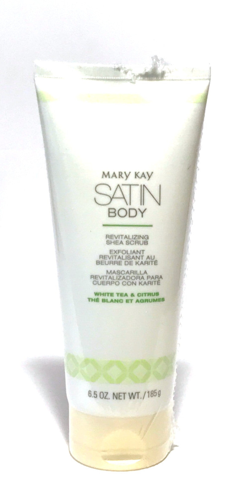 MARY KAY SATIN BODY~REVITALIZING SHEA SCRUB~WHITE TEA AND CITRUS~FULL