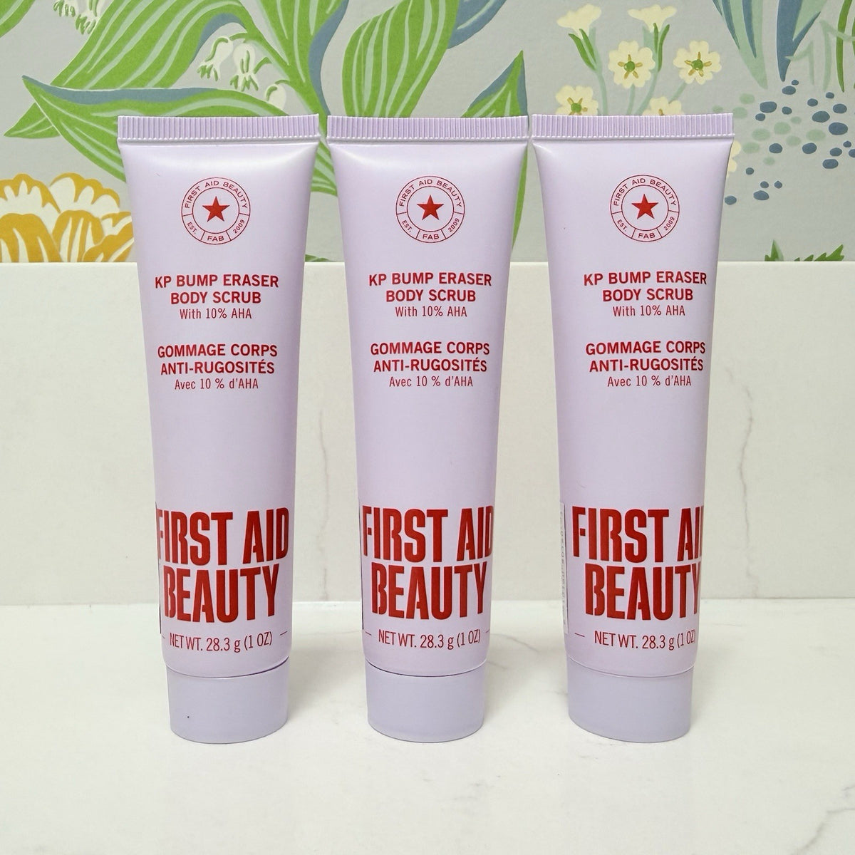 3x First Aid Beauty KP Bump Eraser Body Scrub Mini 28.3 g 1.0 oz Each