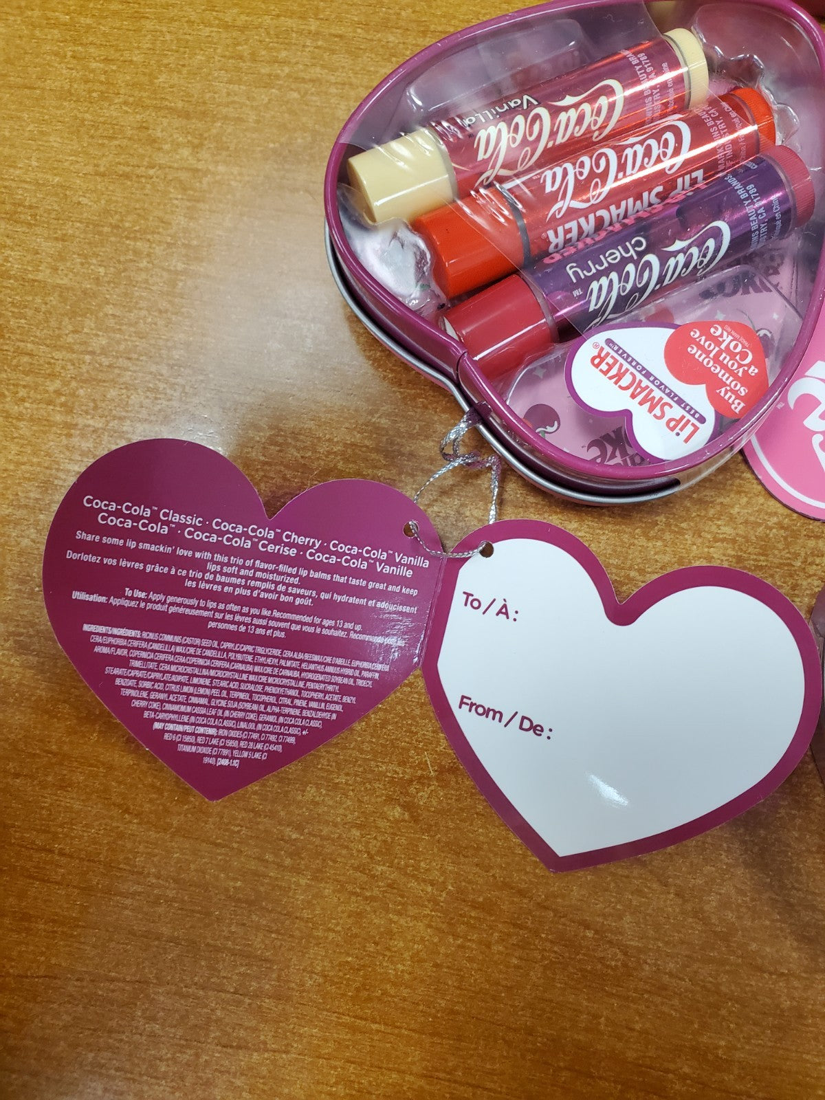 Lip Balm Set - 6 Tins of Coca Cola Lip Smacker Lip Gloss Collection with Collectible Tins
