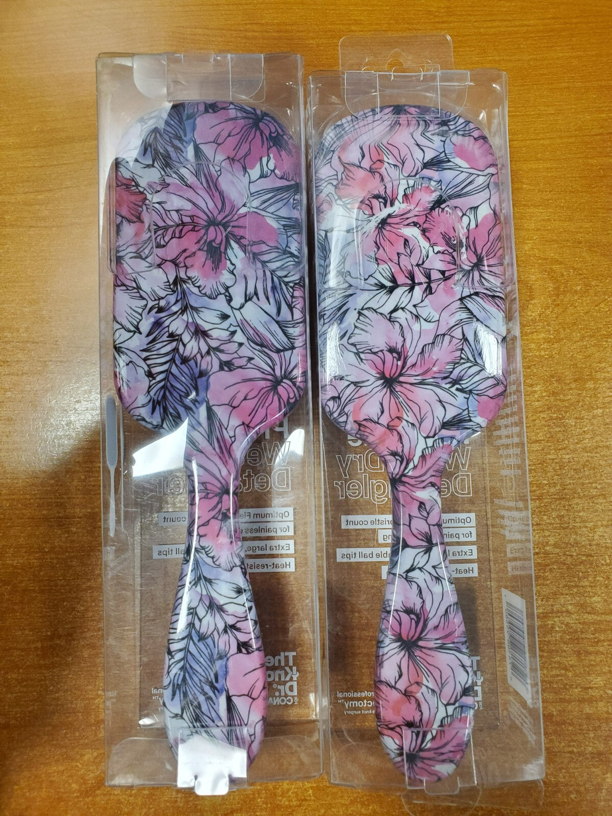 2 Pack Wet & Dry Detangling Hair Brushes - Painless Scalp Massage & Heat-Resistant Design
