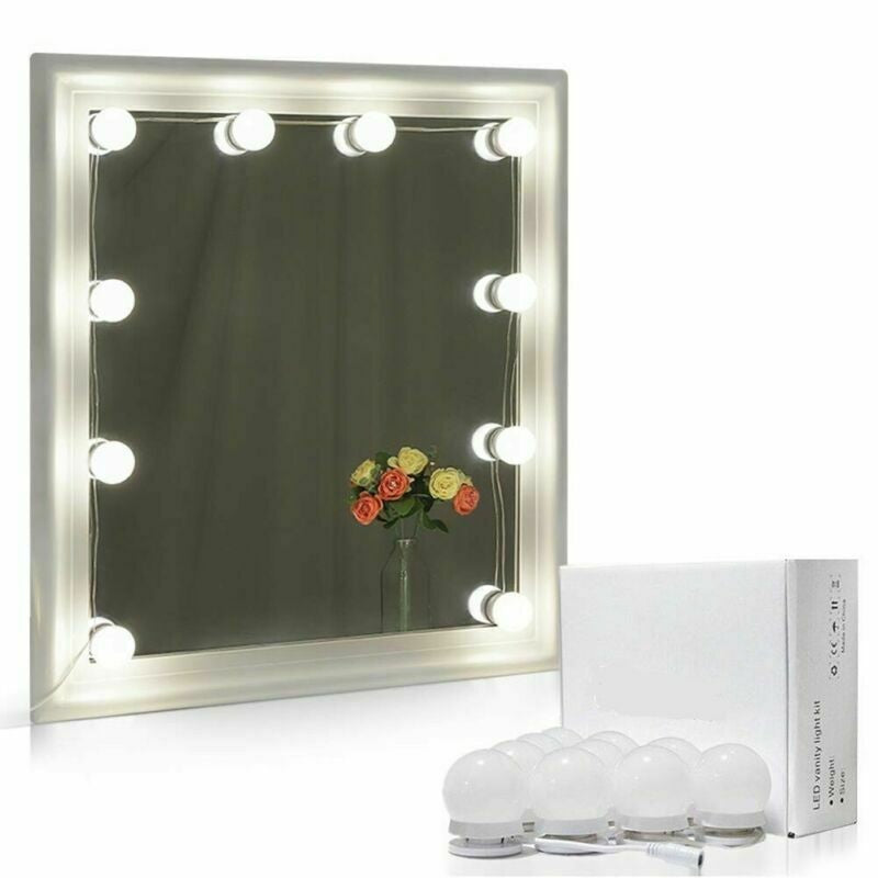 DC 5V LED Vanity Mirror Lights Kit with 10 Dimmable Bulbs for Makeup
