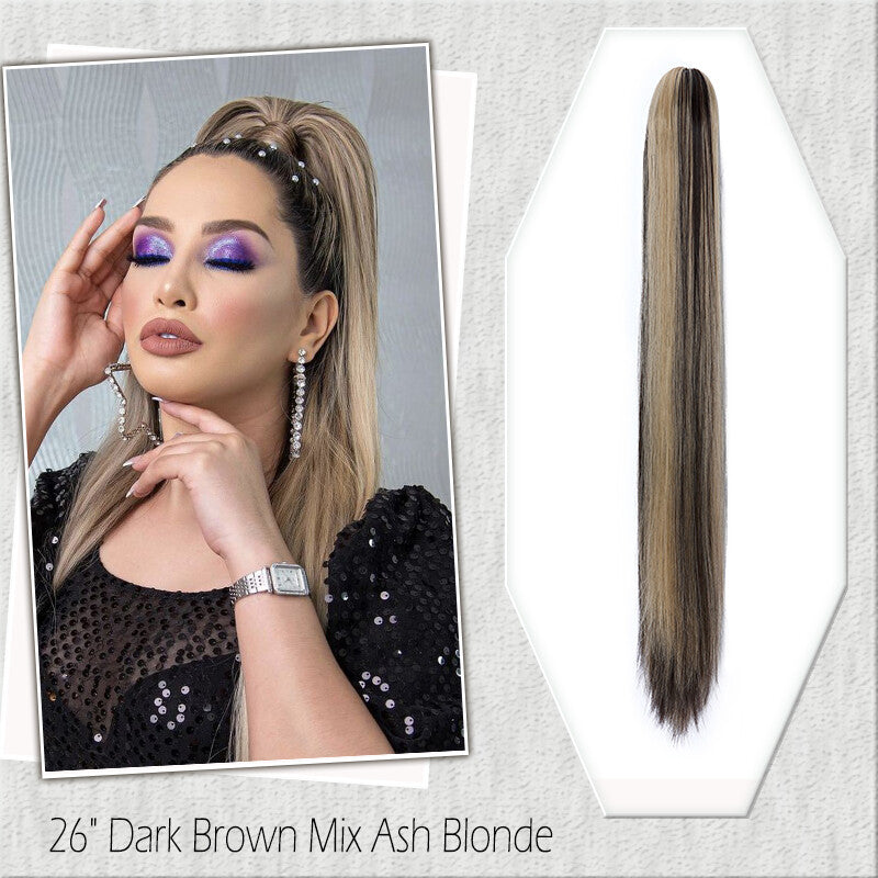 Fake Ponytail Clip-In Hair Extension Thick Natural Look 14 Inches