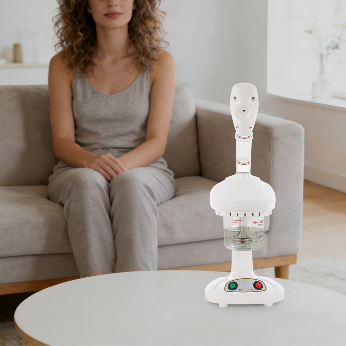 Facial Steamer with 360° Rotating Nozzle 450W Home Skin Care Device