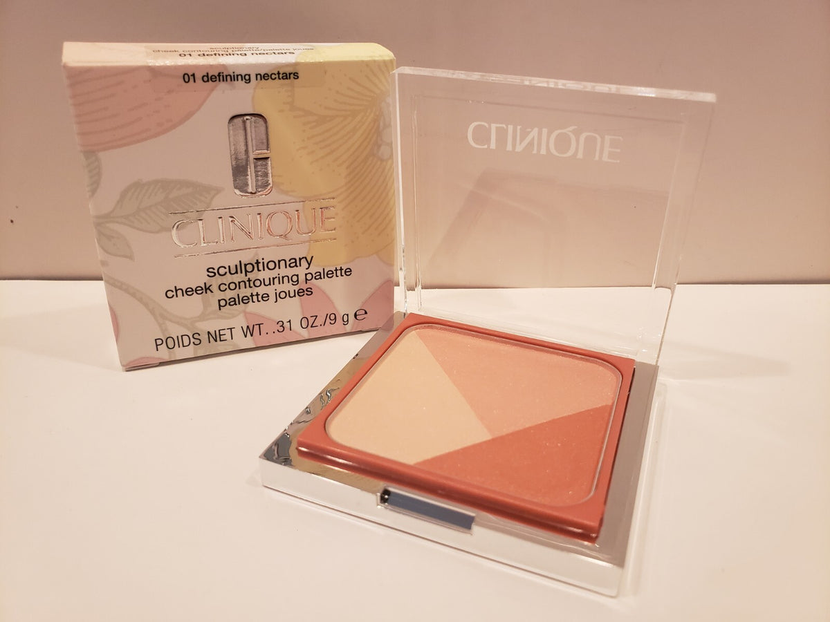 Clinique Cheek Contouring Palette #01 Defining Nectars 0.31 Oz - Natural Face Makeup