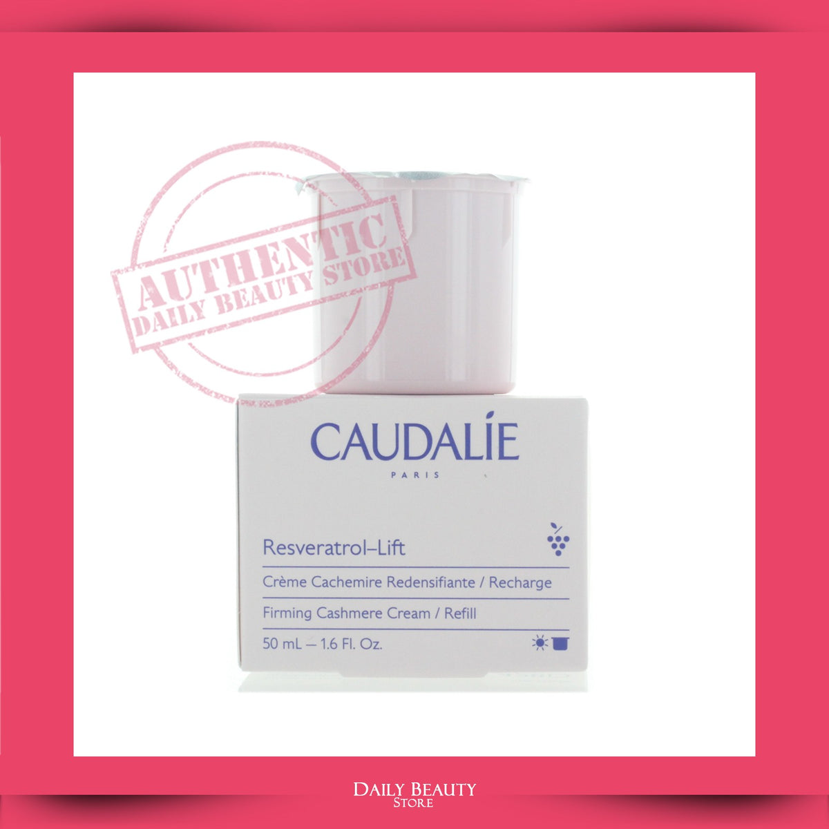 Caudalie Resveratrol Lift Firming Cashmere Cream Refill 50ml - Anti-Aging Moisturizer