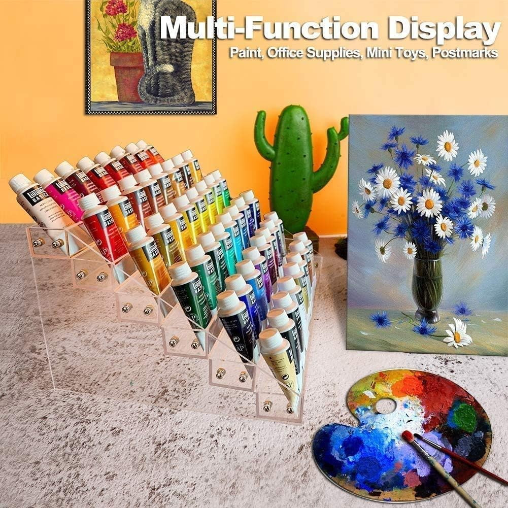 72 Bottle Nail Polish Organizer Rack Acrylic Display Storage 6-Tier