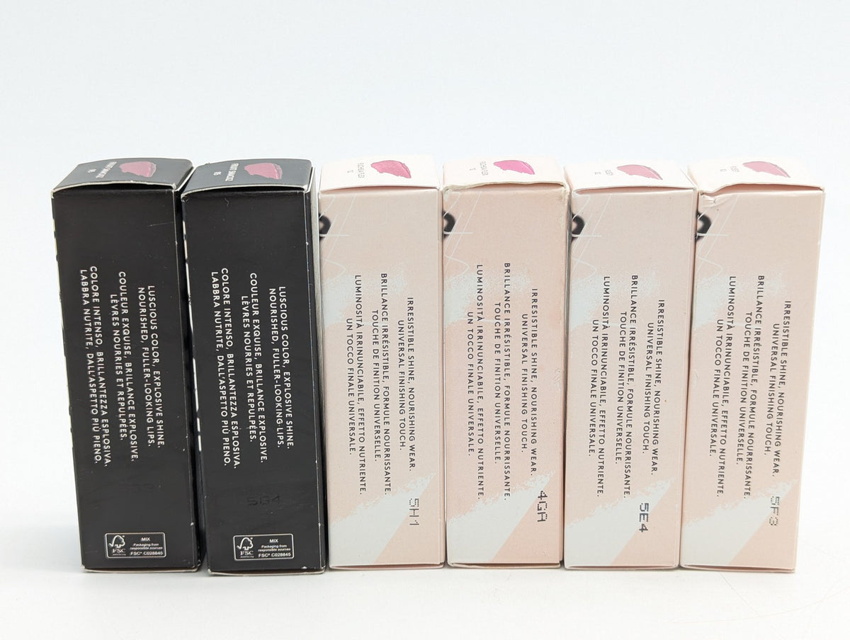 Set of 6 Fenty Beauty Lip Gloss & Lip Cream in Fruit Snackz Fuchsia & Fu$$y