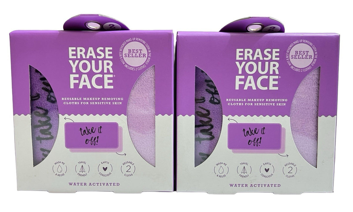 Reusable Makeup Remover Cloths for Sensitive Skin - 2 Pack