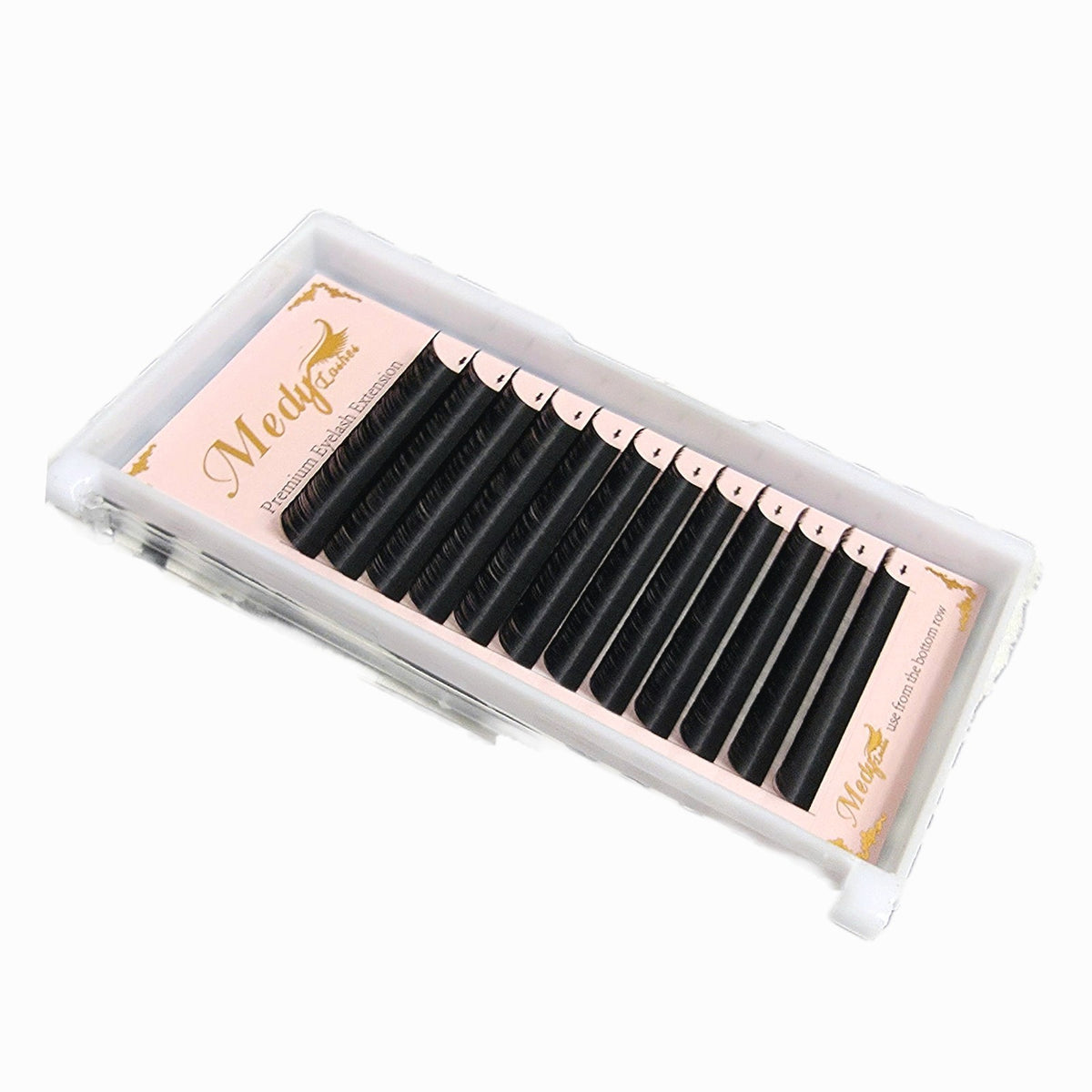 Black C Curl Eyelash Extensions 11mm 0.05 Premium False Lashes for Volume