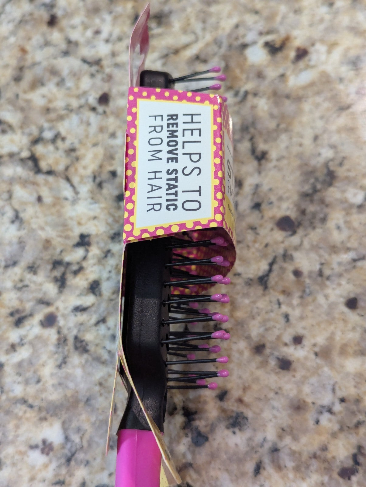 Static Free Vent Hair Brush - Pink, Fast Flo Hair Styling Tool
