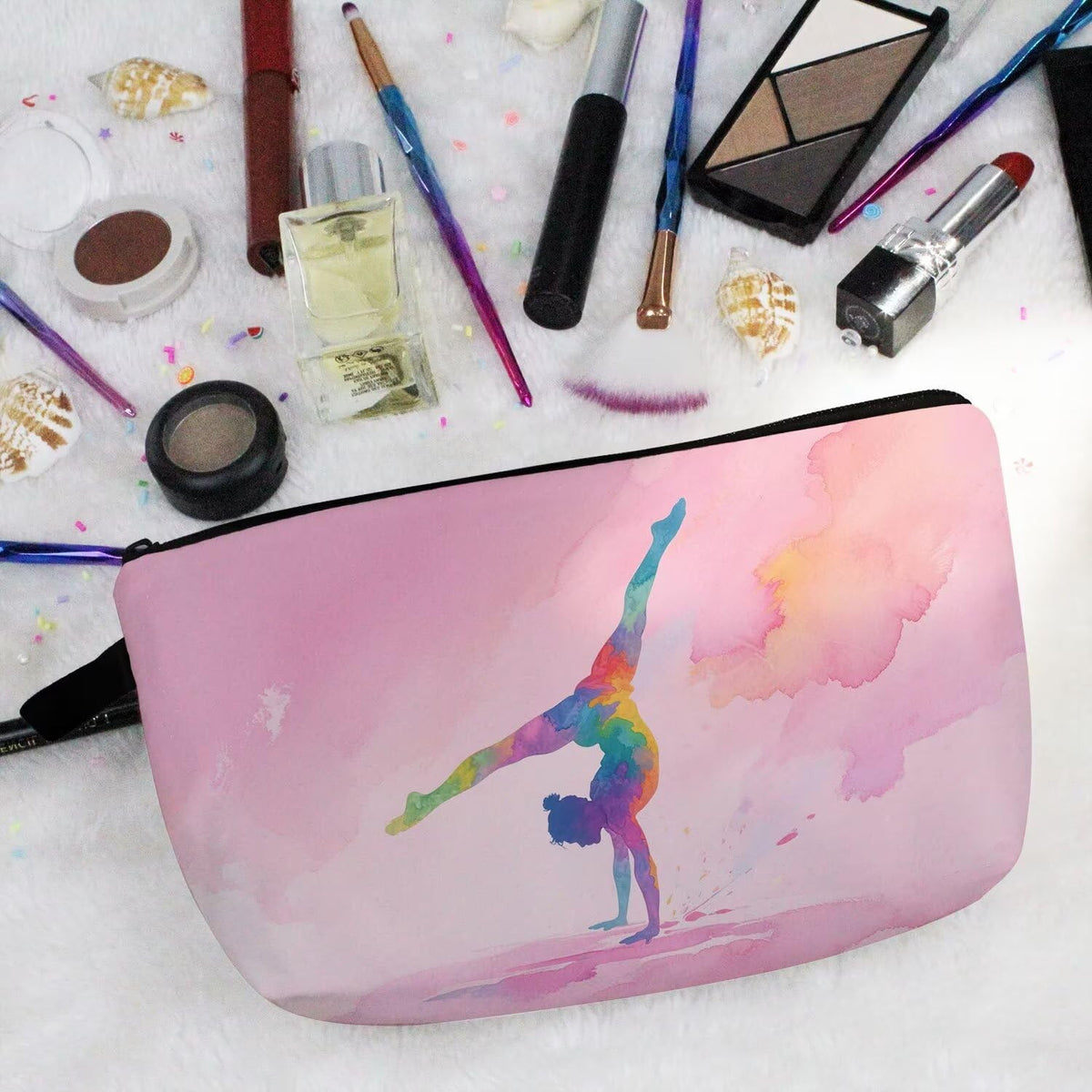 Cute Small Makeup Bag for Cosmetics & Travel Essentials