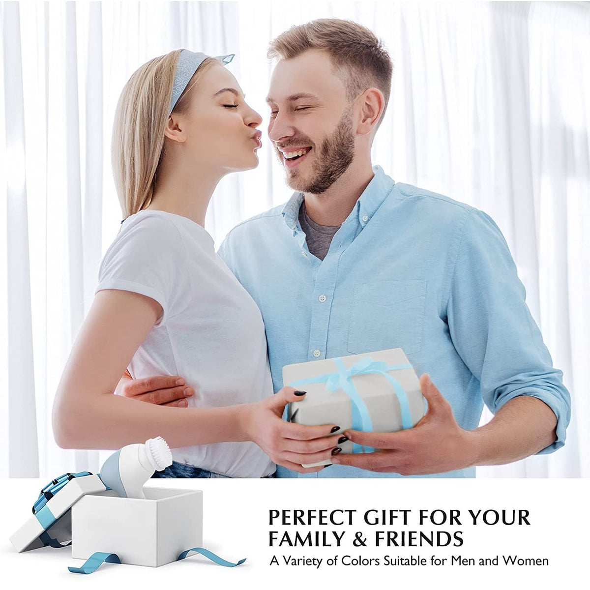 Electric Silicone Face Scrubber for Deep Cleansing & Exfoliation