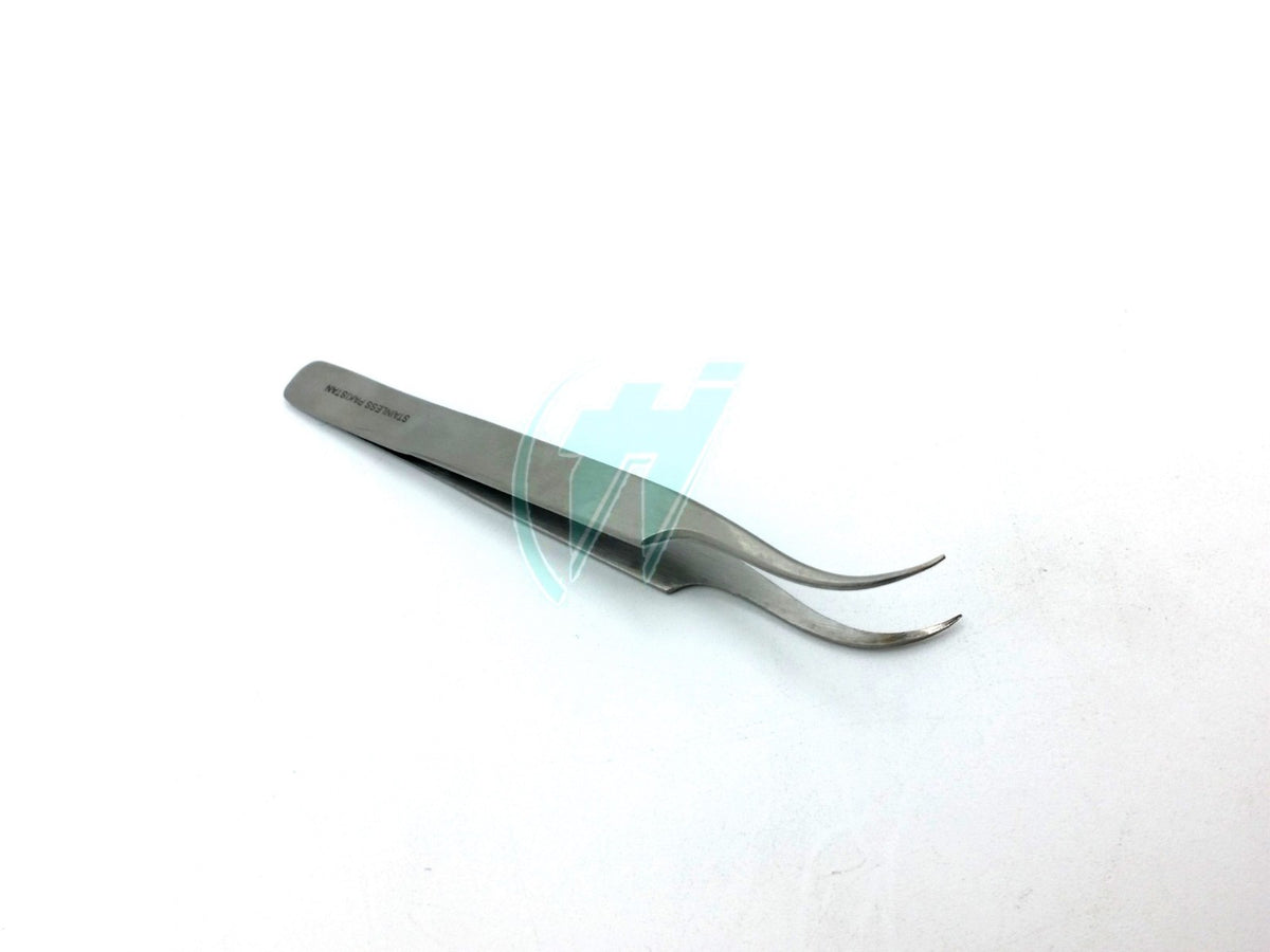 Eyelash Extension Tweezers Curved Stainless Steel Precision Tool