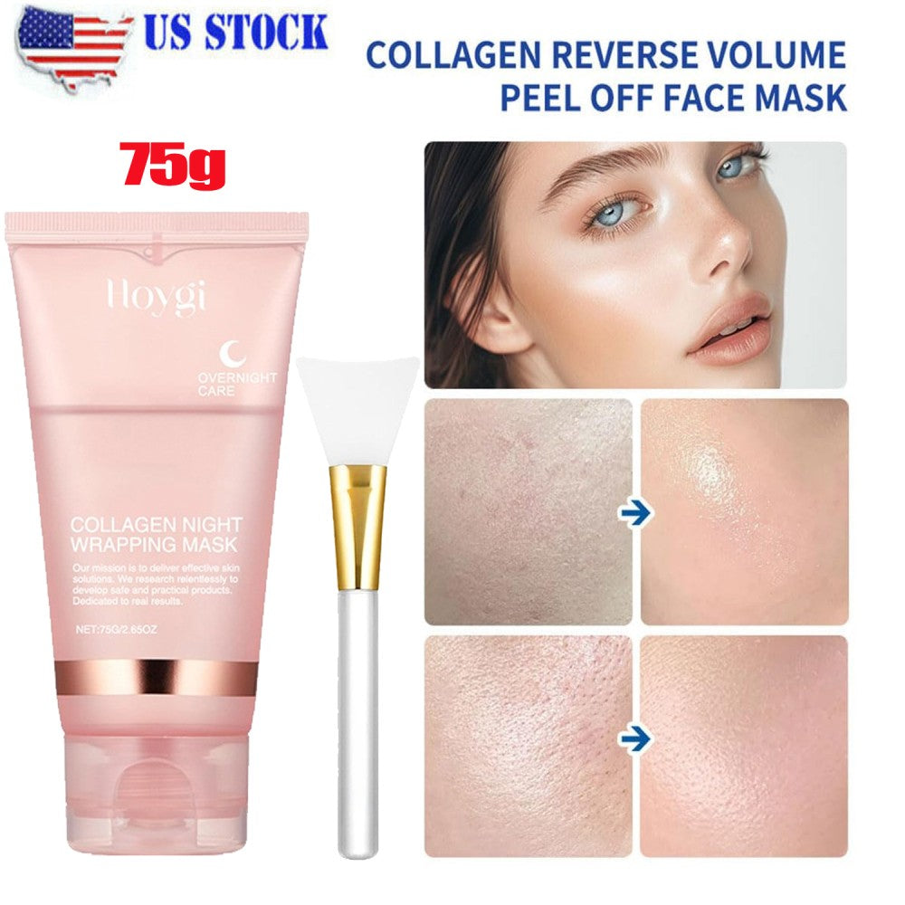 Collagen Peel-Off Face Mask 75g with Applicator Brush