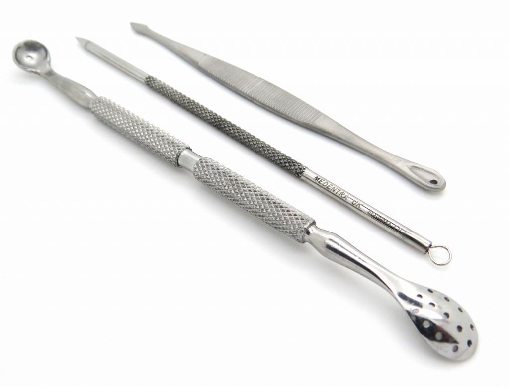 Blackhead Remover Pimple Extractor Set of 3 - Skin Care Tools for Acne